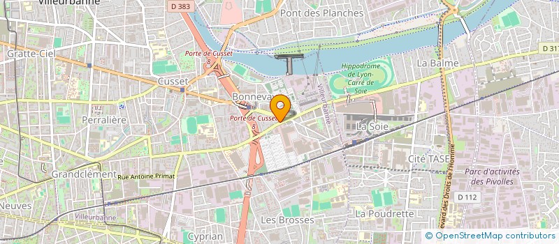 localisation de l'entreprise COMITE DEPARTEMENTAL DU RHONE FFSE  VILLEURBANNE