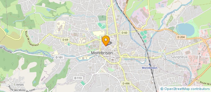 localisation de l'entreprise COMITE DEPARTEMENTAL DU SPORT EN MILIEU RURAL  MONTBRISON