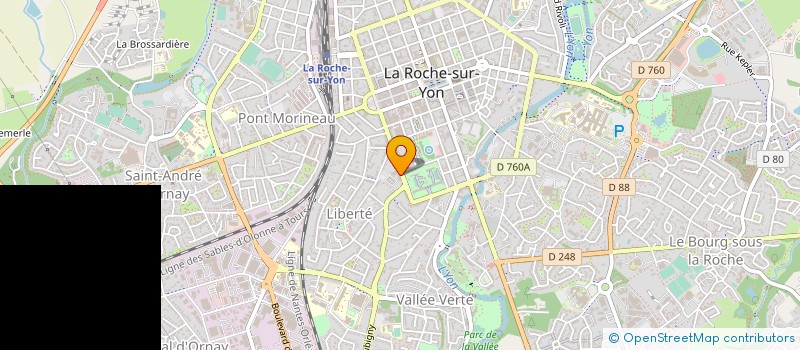 localisation de l'entreprise COMITE DEPARTEMENTAL DU SPORT UNIVERSITAIRE DE VENDEE à LA ROCHE-SUR-YON