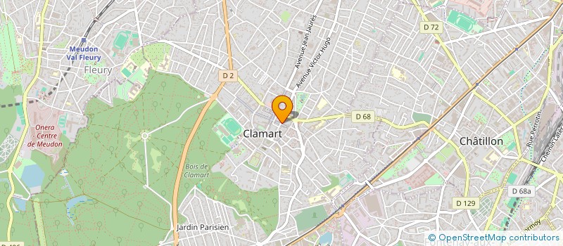 localisation de l'entreprise COMITE DEPARTEMENTAL DU TOURISME à CLAMART