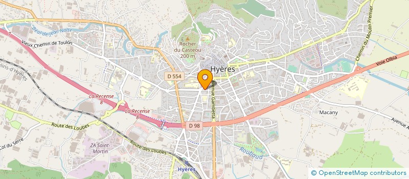 localisation de l'entreprise COMITE DEPARTEMENTAL DU VAR DE LA FEDERATION FRANCAISE DU SPORT TRAVAILLISTE à HYERES