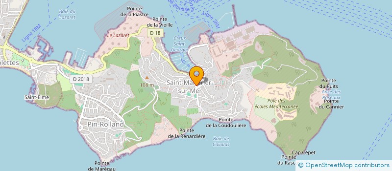 localisation de l'entreprise COMITE DEPARTEMENTAL DU VAR ET COTE D'AZUR DE JOUTES PROVENCALES à FREJUS