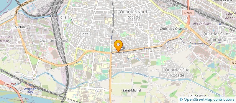 localisation de l'entreprise COMITE DEPARTEMENTAL DU VAUCLUSE DE LA FEDERATION FRANCAISE DE CYCLISME à AVIGNON