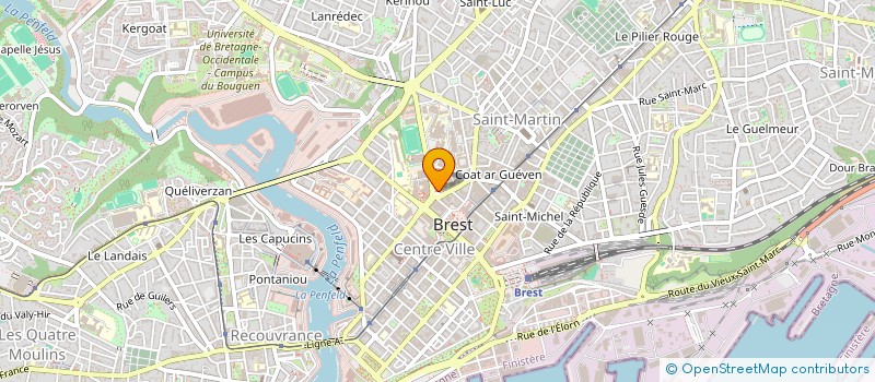 localisation de l'entreprise COMITE DEPARTEMENTAL ENFANCE FINISTERE à BREST