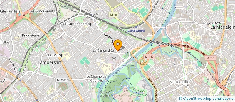 localisation de l'entreprise COMITE DEPARTEMENTAL EPGV NORD à LAMBERSART
