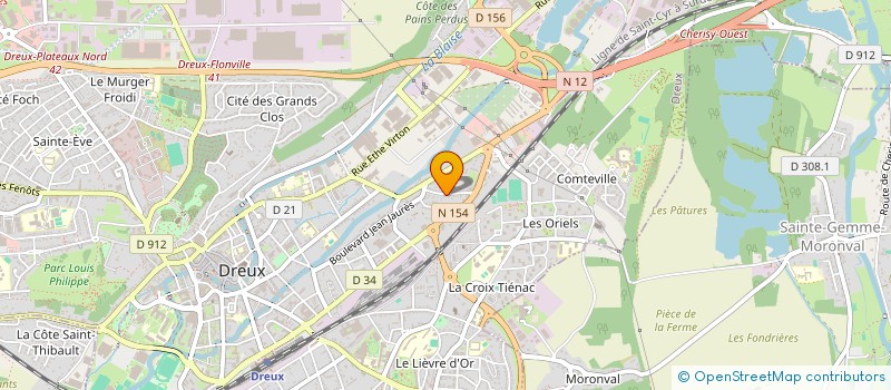 localisation de l'entreprise COMITE DEPARTEMENTAL EURE ET LOIR ESCRIME à DREUX