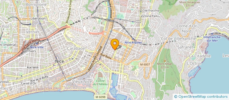localisation de l'entreprise COMITE DEPARTEMENTAL FEDE SPORT GYM TRAV à NICE