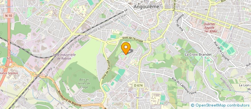 localisation de l'entreprise COMITE DEPARTEMENTAL FEDERATION NATIONALE ANCIENS COMBATTANTS EN ALGERIE MAROC TUNISIE à ANGOULEME
