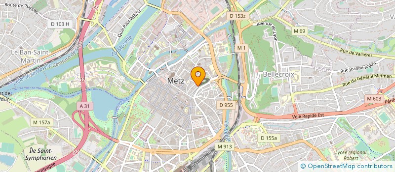 localisation de l'entreprise COMITE DEPARTEMENTAL FEDERATION SPORTIVE ET CULTURELLE DE FRANCE DE MOSELLE JEANNE LA LORRAINE à METZ