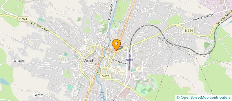 localisation de l'entreprise COMITE DEPARTEMENTAL GERS BOXE ANGLAISE  AUCH