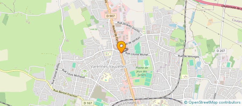 localisation de l'entreprise COMITE DEPARTEMENTAL HANDISPORT DE LA NIEVRE à VARENNES-VAUZELLES