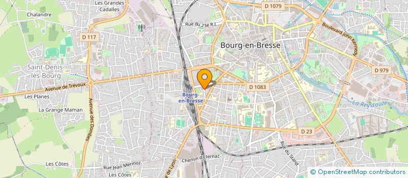 localisation de l'entreprise COMITE DEPARTEMENTAL HANDISPORTS AIN à BOURG-EN-BRESSE