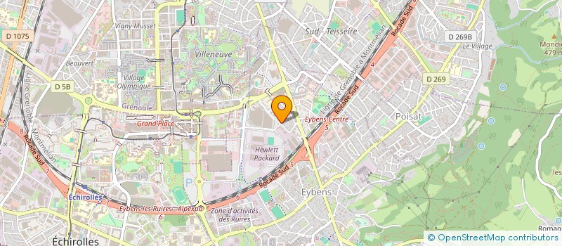 localisation de l'entreprise COMITE DEPARTEMENTAL ISERE DE GYMNASTIQUE  EYBENS