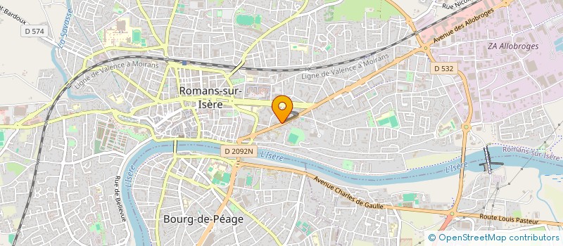 localisation de l'entreprise COMITE DEPARTEMENTAL JEU D'ECHECS DROME  ROMANS-SUR-ISERE