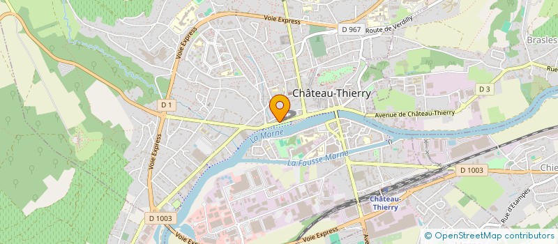 localisation de l'entreprise COMITE DEPARTEMENTAL JEU ECHECS AISNE à CHATEAU-THIERRY