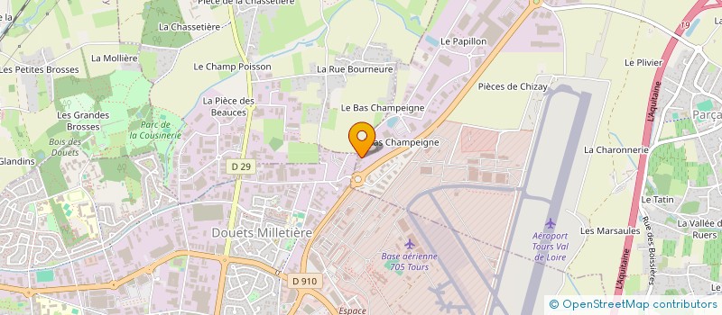 localisation de l'entreprise COMITE DEPARTEMENTAL JUDO 37  PARCAY-MESLAY