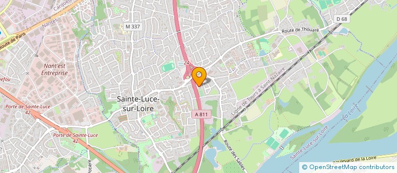 localisation de l'entreprise COMITE DEPARTEMENTAL L&A BASKET BALL  SAINTE-LUCE-SUR-LOIRE