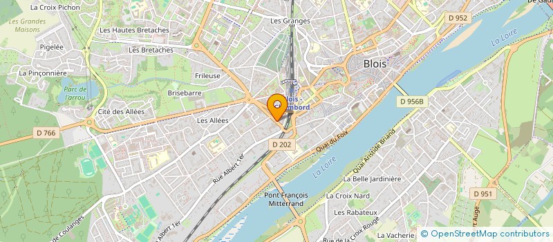 localisation de l'entreprise COMITE DEPARTEMENTAL LA JEUNESSE AU PLEIN AIR DE LOIR-ET-CHER  BLOIS