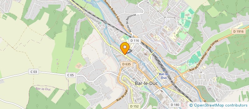 localisation de l'entreprise COMITE DEPARTEMENTAL MEUSE ESCRIME à BAR-LE-DUC