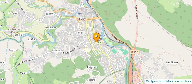 localisation de l'entreprise COMITE DEPARTEMENTAL MOTOCYCLISTE ARIEGE à FOIX