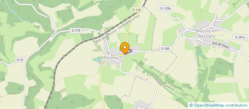 localisation de l'entreprise COMITE DEPARTEMENTAL MOTOCYCLISTE DE LA HAUTE MARNE à PLESNOY