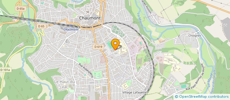 localisation de l'entreprise COMITE DEPARTEMENTAL NATATION  CHAUMONT