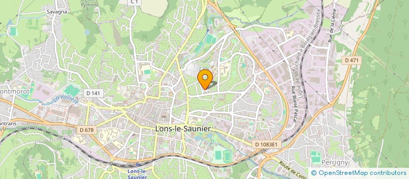 localisation de l'entreprise COMITE DEPARTEMENTAL NATATION DU JURA  LONS-LE-SAUNIER