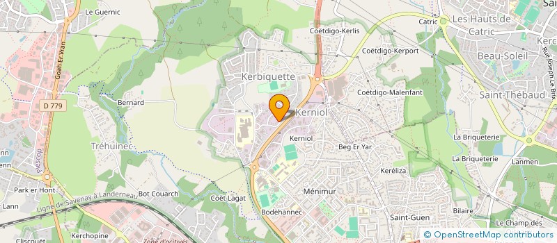 localisation de l'entreprise COMITE DEPARTEMENTAL NATATION MORBIHAN à VANNES