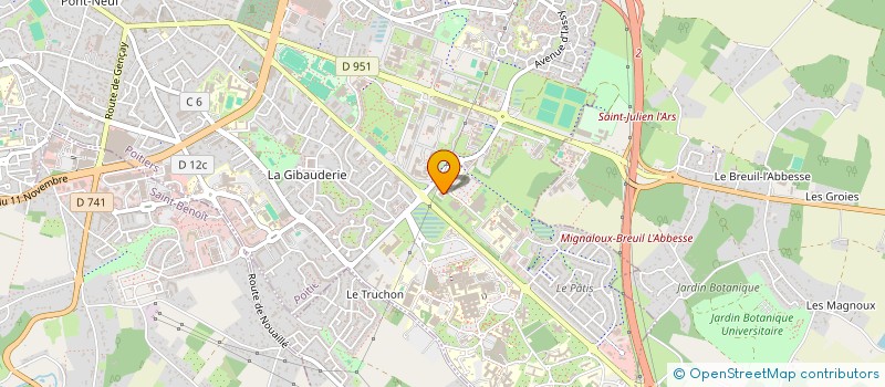 localisation de l'entreprise COMITE DEPARTEMENTAL NATATION VIENNE  CHASSENEUIL-DU-POITOU