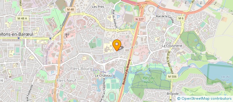 localisation de l'entreprise COMITE DEPARTEMENTAL NORD SPORTS POUR TOUS à VILLENEUVE-D'ASCQ