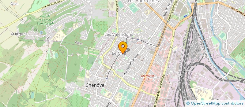 localisation de l'entreprise COMITE DEPARTEMENTAL OLYMPIQUE ET SPORTIF DE COTE D'OR à CHENOVE