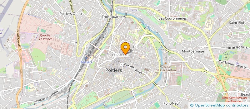 localisation de l'entreprise COMITE DEPARTEMENTAL POUR LE TOURISME EQUESTRE DU DEPARTEMENT DE LA VIENNE  SAINT-SAUVANT