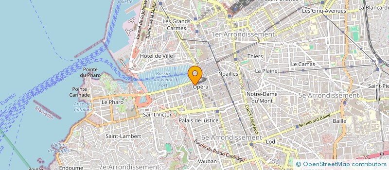 localisation de l'entreprise COMITE DEPARTEMENTAL RECHERCHE ENERGIE à MARSEILLE
