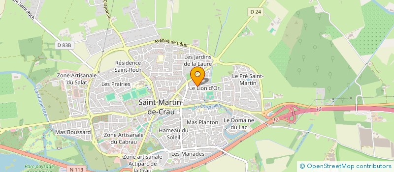 localisation de l'entreprise COMITE DEPARTEMENTAL RUGBY A XIII BDR à SAINT-MARTIN-DE-CRAU