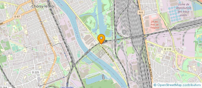 localisation de l'entreprise COMITE DEPARTEMENTAL RUGBY VAL DE MARNE  LIMEIL-BREVANNES