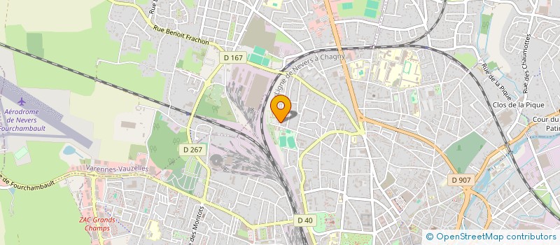 localisation de l'entreprise COMITE DEPARTEMENTAL SKI NIEVRE à NEVERS