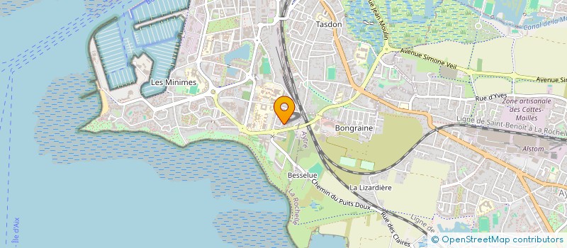 localisation de l'entreprise COMITE DEPARTEMENTAL SPORT ADAPTE 17  LA ROCHELLE