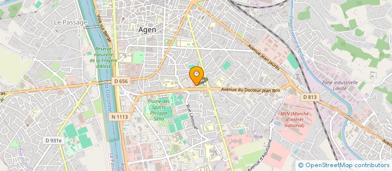 localisation de l'entreprise COMITE DEPARTEMENTAL SPORT ADAPTE  AGEN