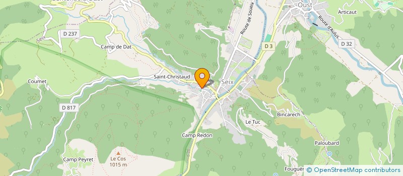 localisation de l'entreprise COMITE DEPARTEMENTAL SPORT ADAPTE DE L ARIEGE à COUFLENS