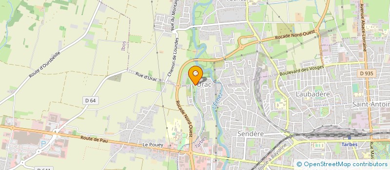 localisation de l'entreprise COMITE DEPARTEMENTAL SPORT ADAPTE DES HAUTES PYRENEES  BORDERES-SUR-L'ECHEZ