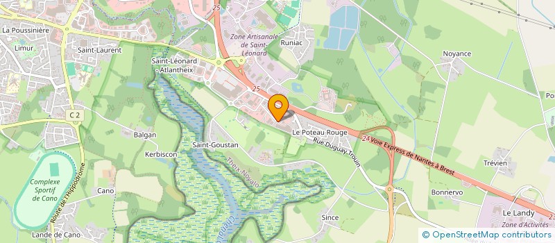 localisation de l'entreprise COMITE DEPARTEMENTAL SPORT ADAPTE MORBIHAN  THEIX-NOYALO