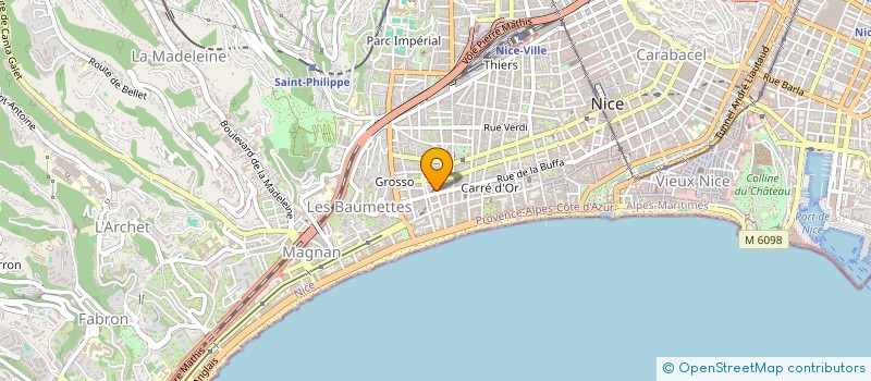 localisation de l'entreprise COMITE DEPARTEMENTAL SPORTS POUR TOUS DES ALPES MARITIMES à NICE