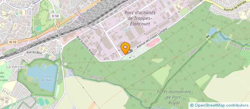 localisation de l'entreprise COMITE DEPARTEMENTAL SPORTS POUR TOUS PARIS  TRAPPES