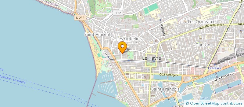 localisation de l'entreprise COMITE DEPARTEMENTAL SPORTS POUR TOUS SEINE MARITIME à LE HAVRE