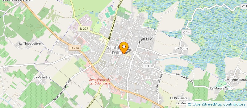 localisation de l'entreprise COMITE DEPARTEMENTAL SURF CHTE MARITIME  SAINT-PIERRE-D'OLERON