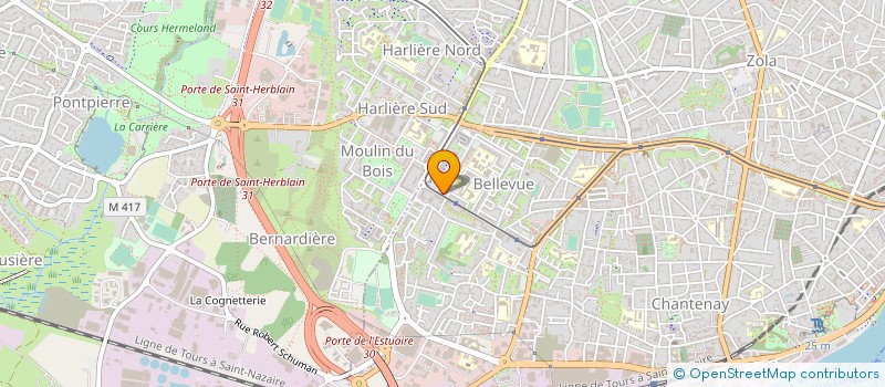 localisation de l'entreprise COMITE DEPARTEMENTAL TENNIS DE TABLE à NANTES