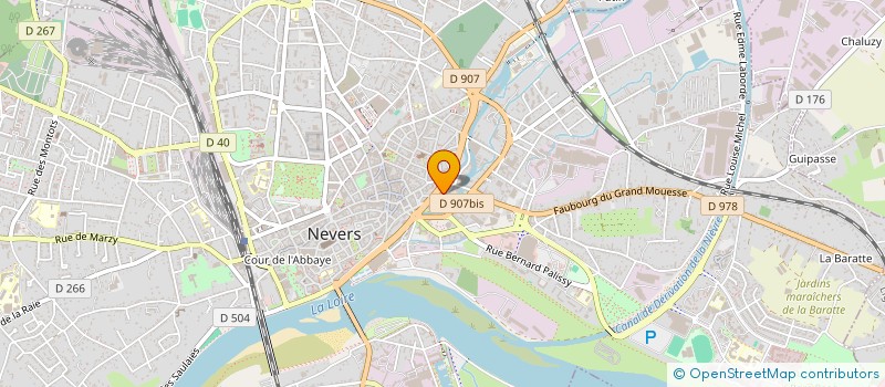 localisation de l'entreprise COMITE DEPARTEMENTAL TENNIS TABLE NIEVRE à NEVERS