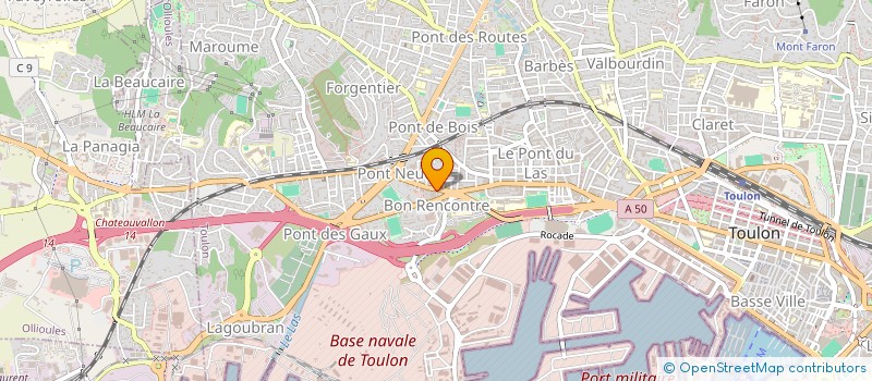 localisation de l'entreprise COMITE DEPARTEMENTAL TIR A L ARC DU VAR à TOULON