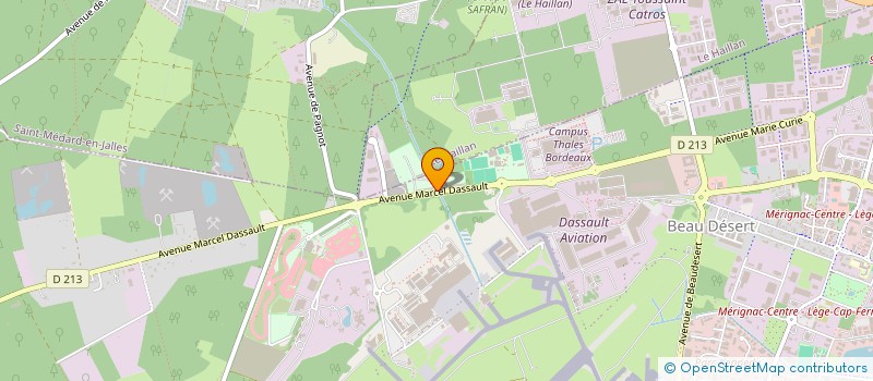 localisation de l'entreprise COMITE DEPARTEMENTAL TIR DE LA GIRONDE à MERIGNAC