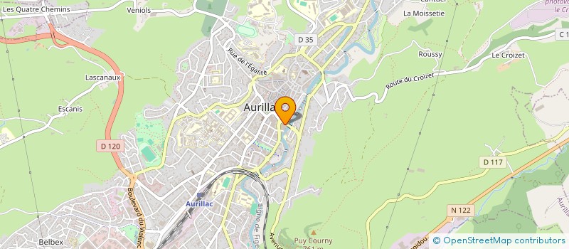 localisation de l'entreprise COMITE DEPARTEMENTAL TOURISME à AURILLAC